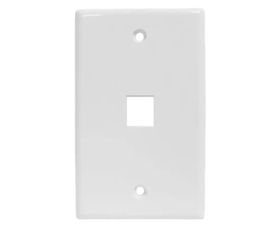 Oversized Keystone Wall Plate - Up to 6-Ports, Available in 2 Colors