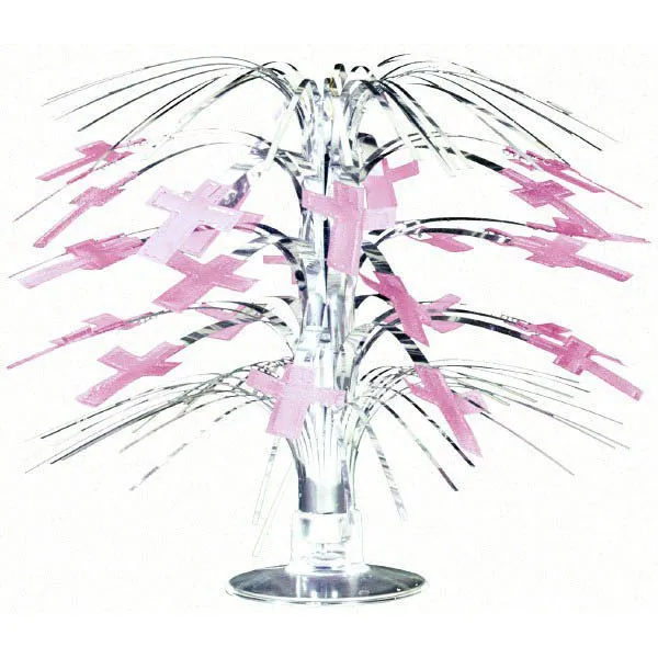 Pink Cross Table Centerpiece