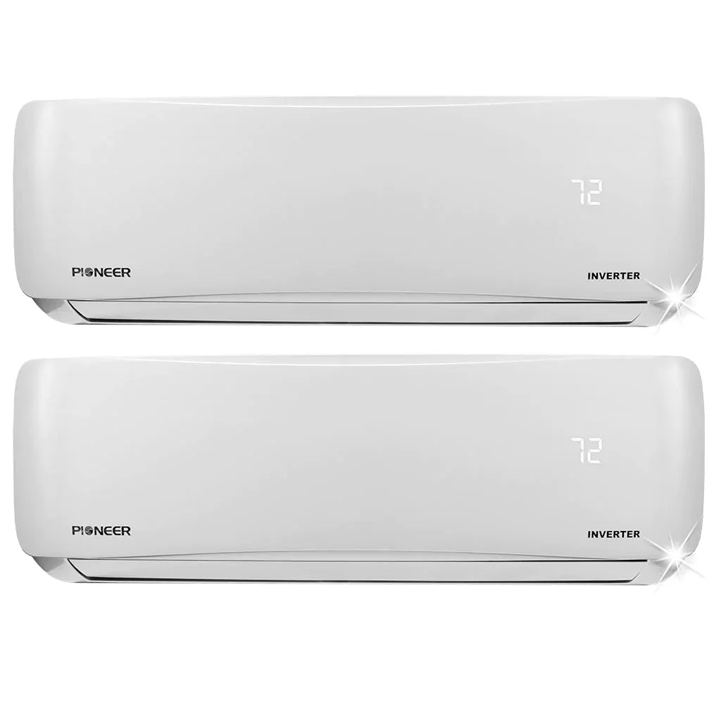 Pioneer® Dual 36000 BTU 3-Ton 21.8 SEER Multi (2) Zone Wall Mount Air Conditioner Heat Pump 230-Volt