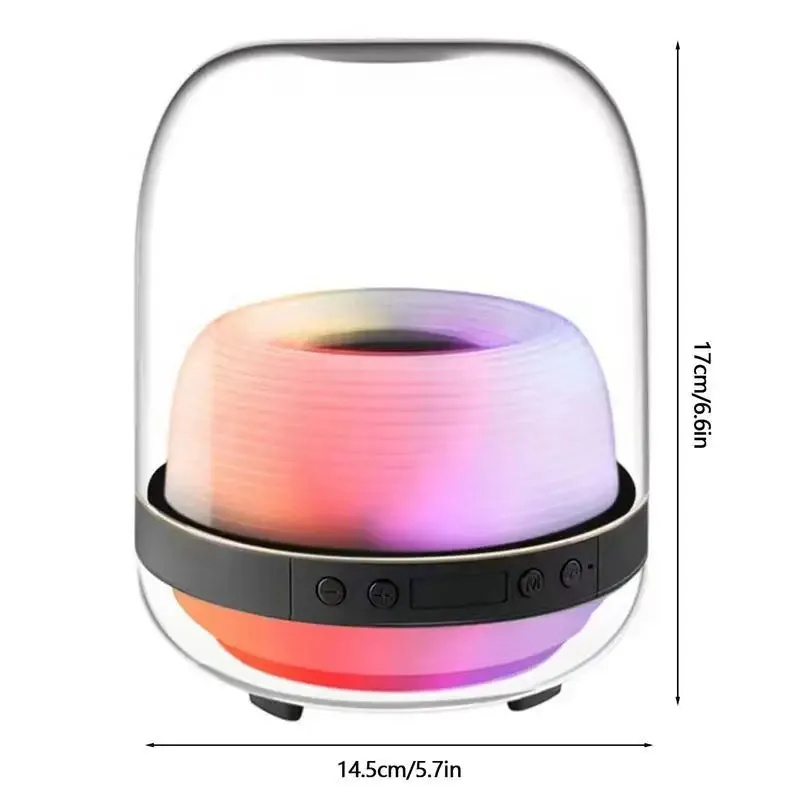 Portable Subwoofer Speaker Loudspeaker Music Player Wireless Speaker With Led Light Clear Sound Subwoofer Speaker Music Player