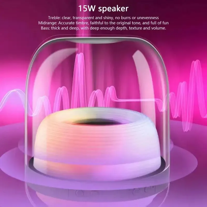 Portable Subwoofer Speaker Loudspeaker Music Player Wireless Speaker With Led Light Clear Sound Subwoofer Speaker Music Player