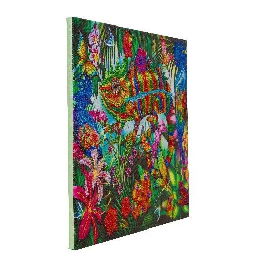 "Chameleon Jungle" Crystal Art Kit 40x50cm