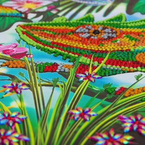 "Chameleon Jungle" Crystal Art Kit 40x50cm