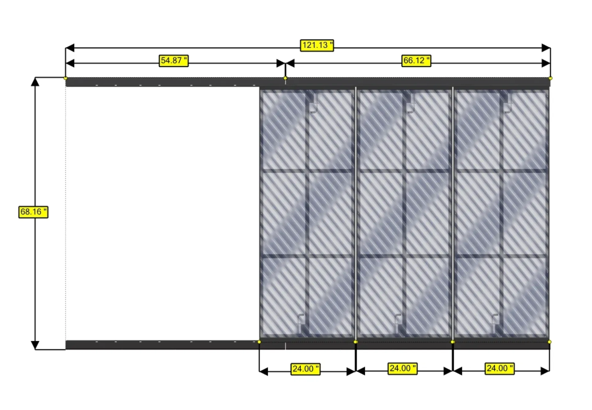 RB Components Panel Bed for 170" Extended Van
