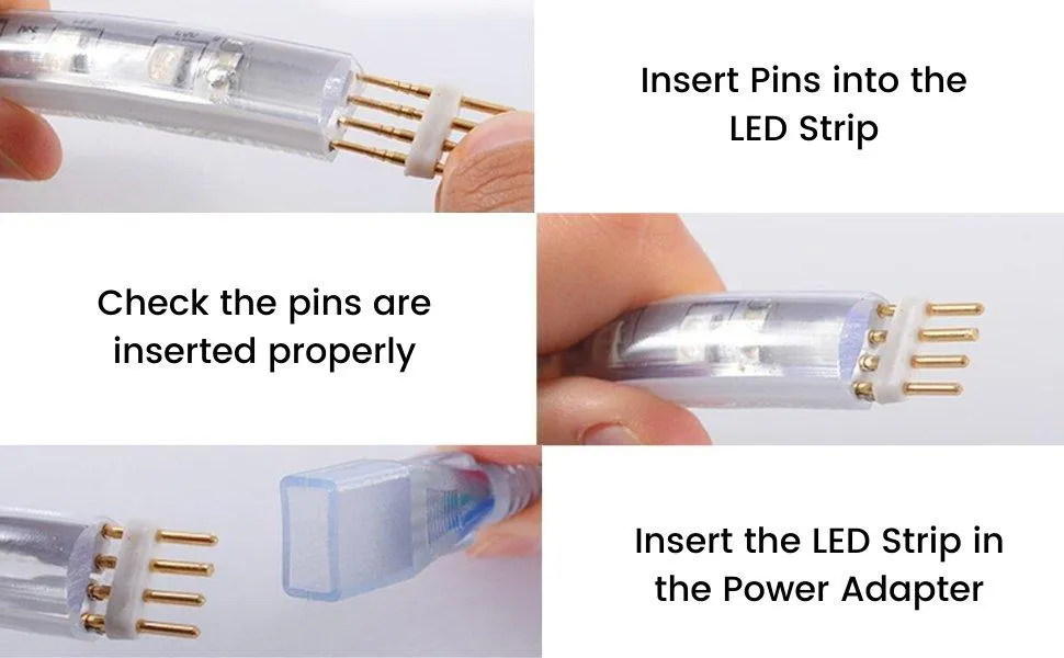 RGB LED Strip 120 LEDs/m 220V IP65 Wireless Bluetooth App Control with Remote
