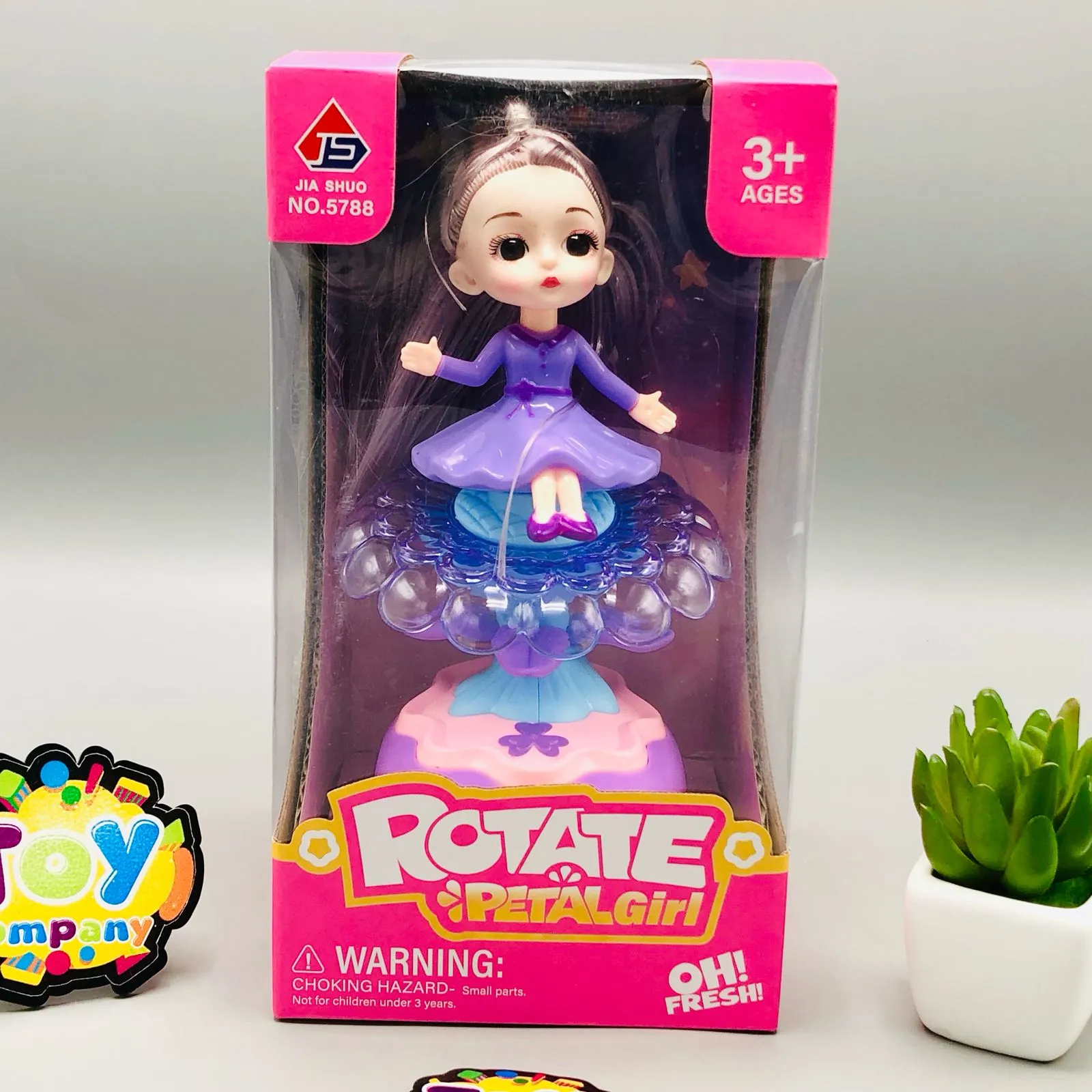 Rotate Petal Girl With Light & Sound
