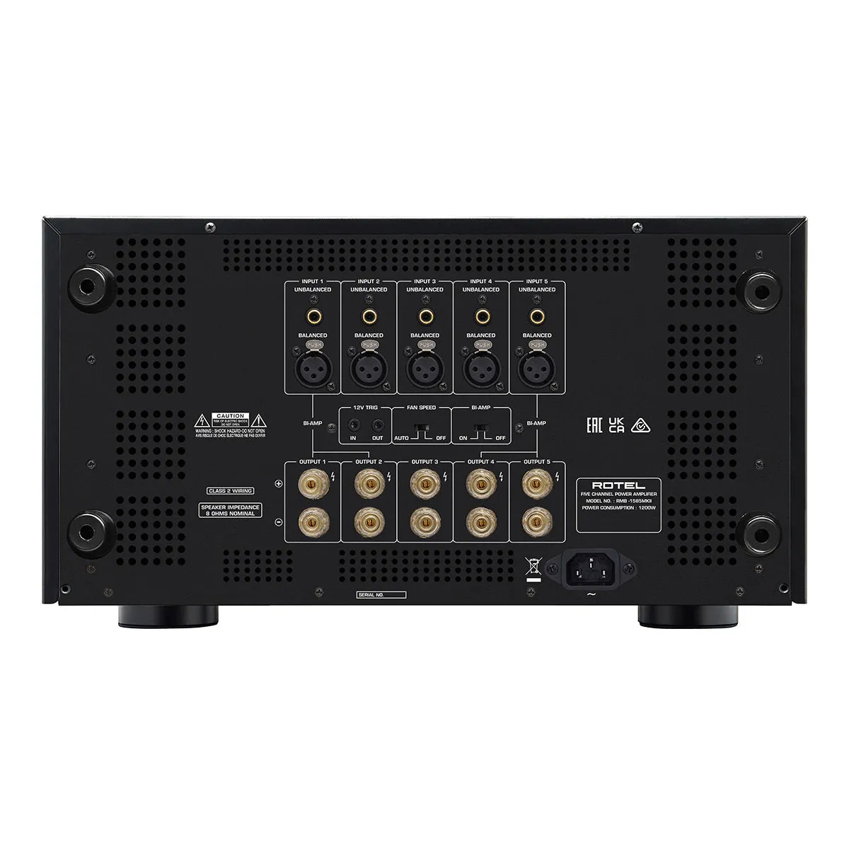 Rotel RMB-1585 MKII Multi-Channel Amplifier (Black)