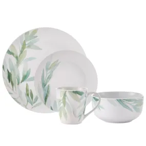 Safdie & Co. Dinnerset 16PC Porcelain Foliage