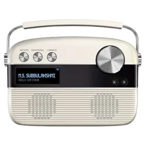 Saregama Carvaan MP SC03 Digital Tamil Audio Player With 5000 Pre-Loaded Songs Remote Control Porcelain White SC03/R47001
