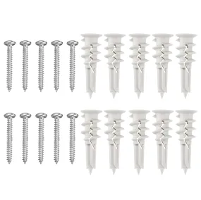 Self Drilling Drywall Anchors - Set Of 10 Heavy Duty Dry Wall Anchors