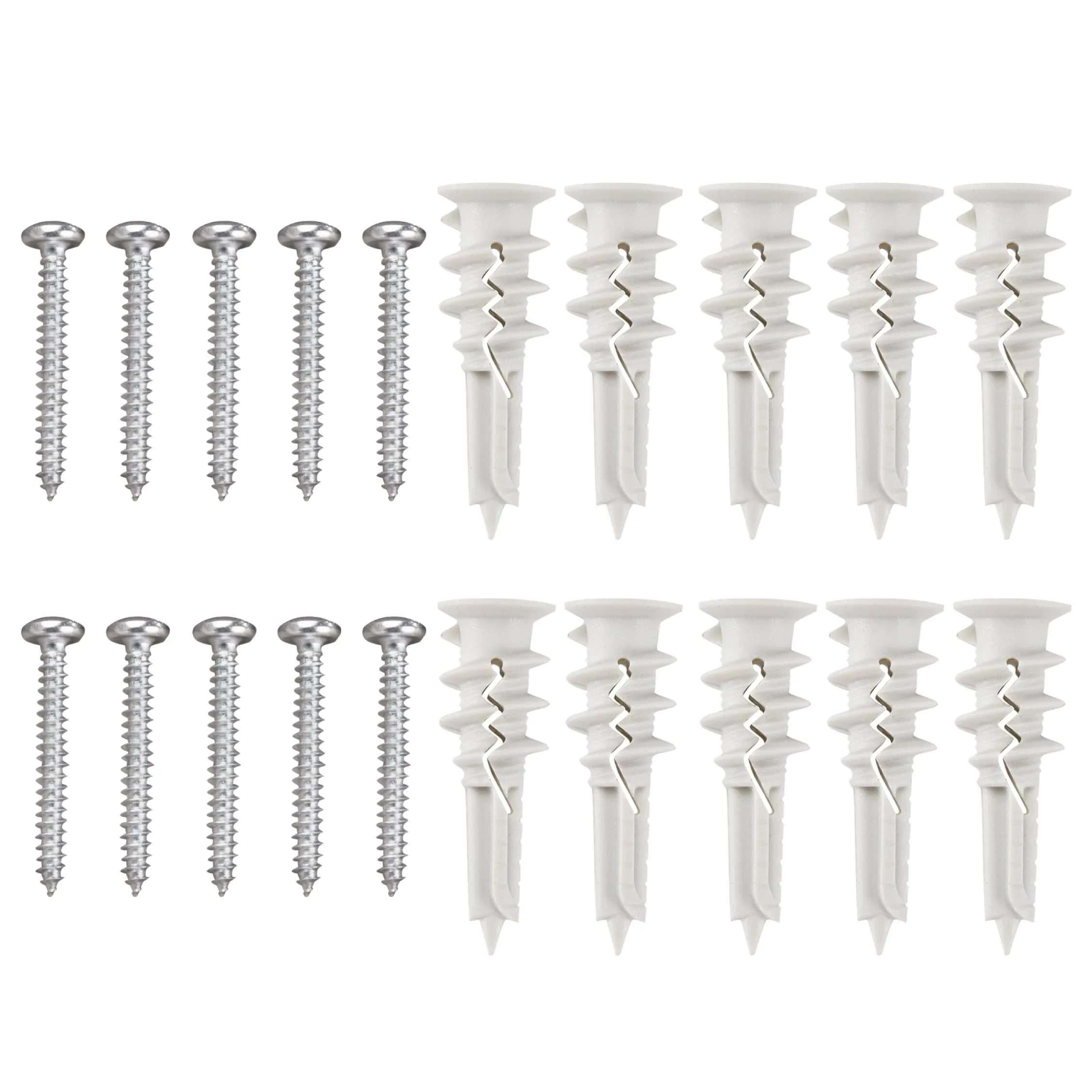 Self Drilling Drywall Anchors - Set Of 10 Heavy Duty Dry Wall Anchors