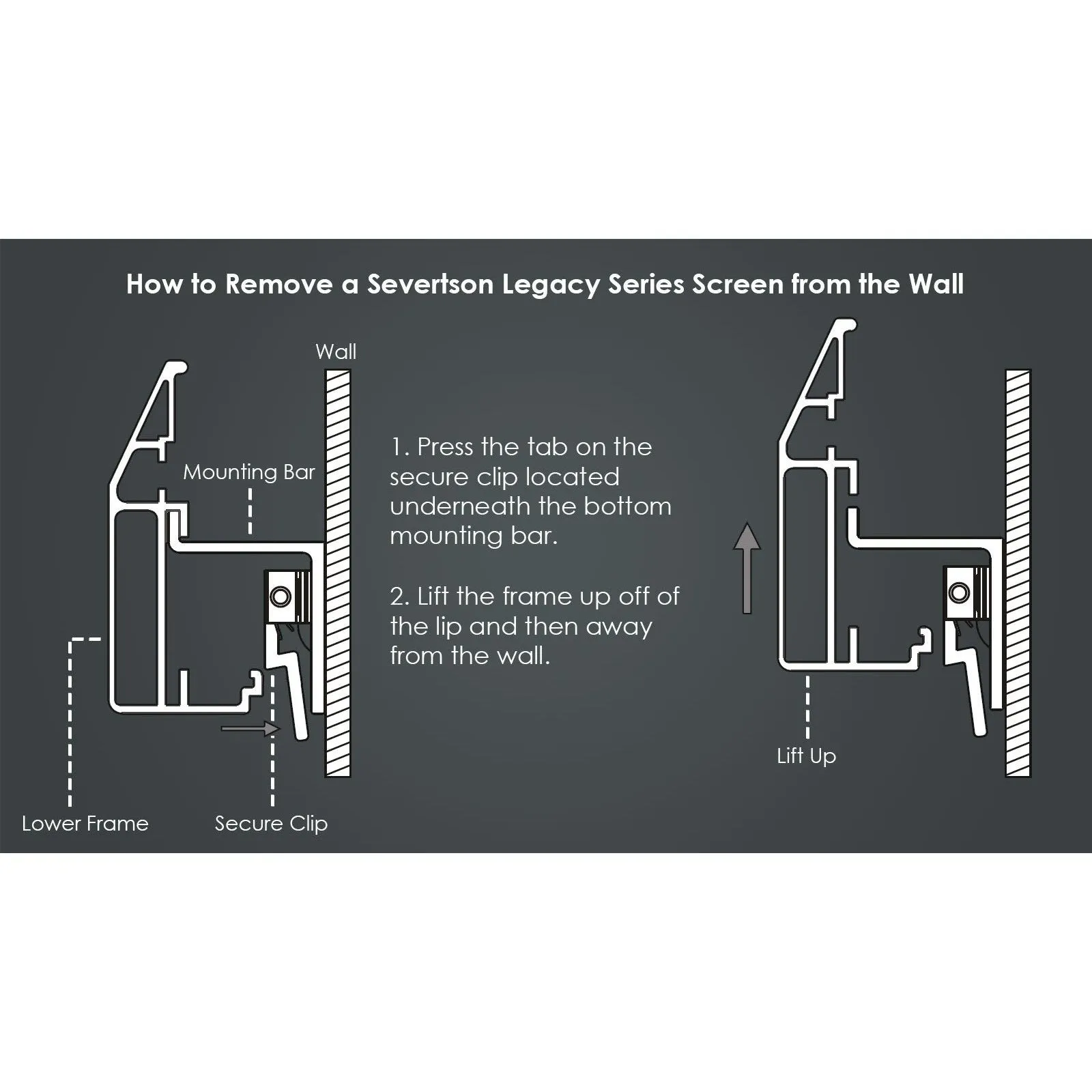 Severtson Screens Legacy Series Fixed Frame 139" (117.5" x 73.5") Widescreen [16:10] LF1610139CW