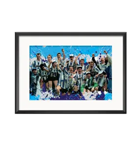 Sheffield Wednesday 1991 Final Squad illustration Print