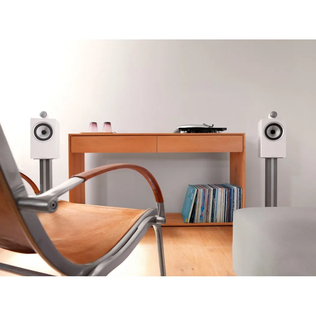 SHOWROOM MODEL - Bowers & Wilkins 705 S2 Bookshelf Speakers Satin White (Each)