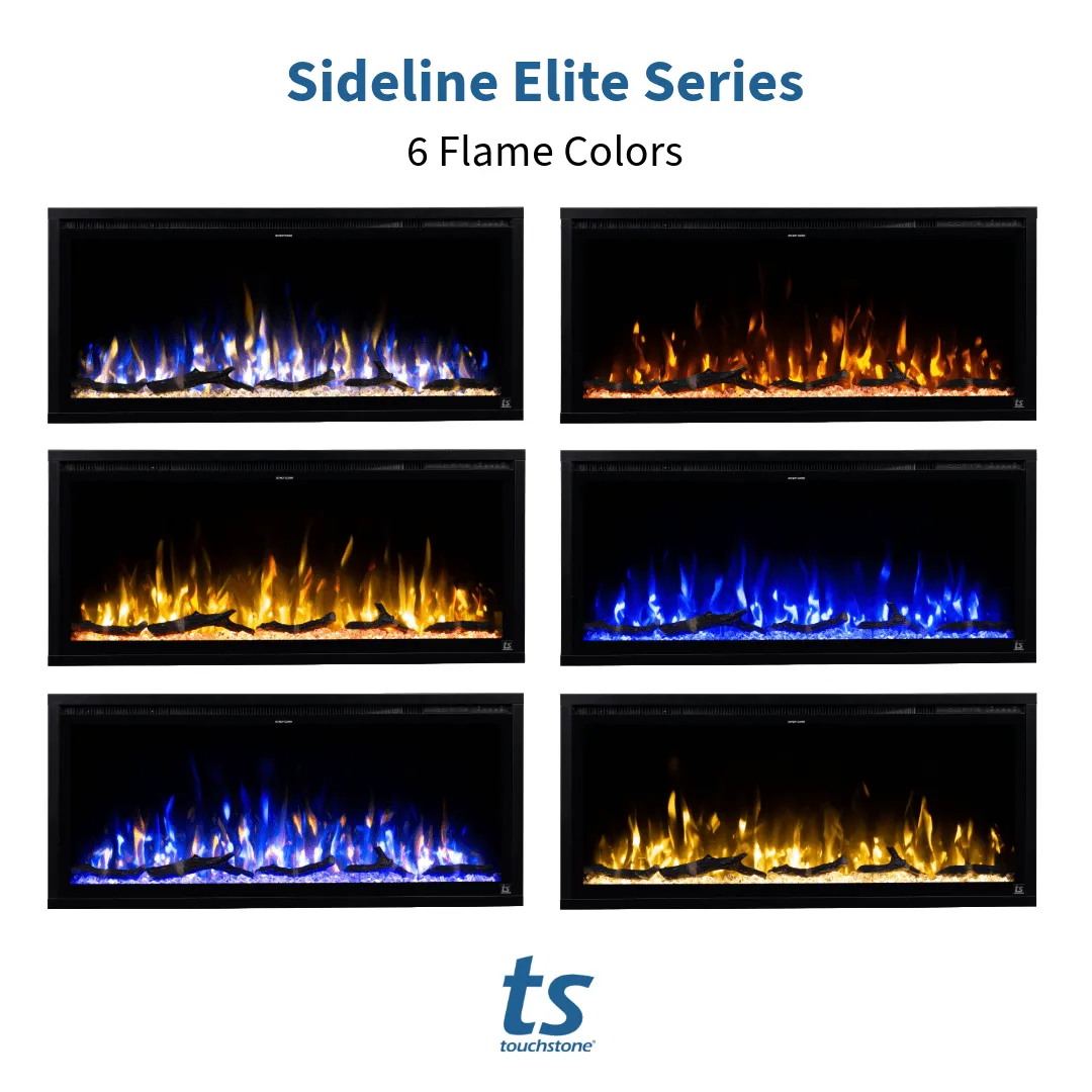 Sideline Elite Forte 40 Inch Smart Electric Fireplace with Encase Surround Mantel