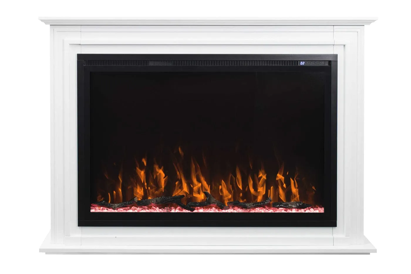 Sideline Elite Forte 40 Inch Smart Electric Fireplace with Encase Surround Mantel