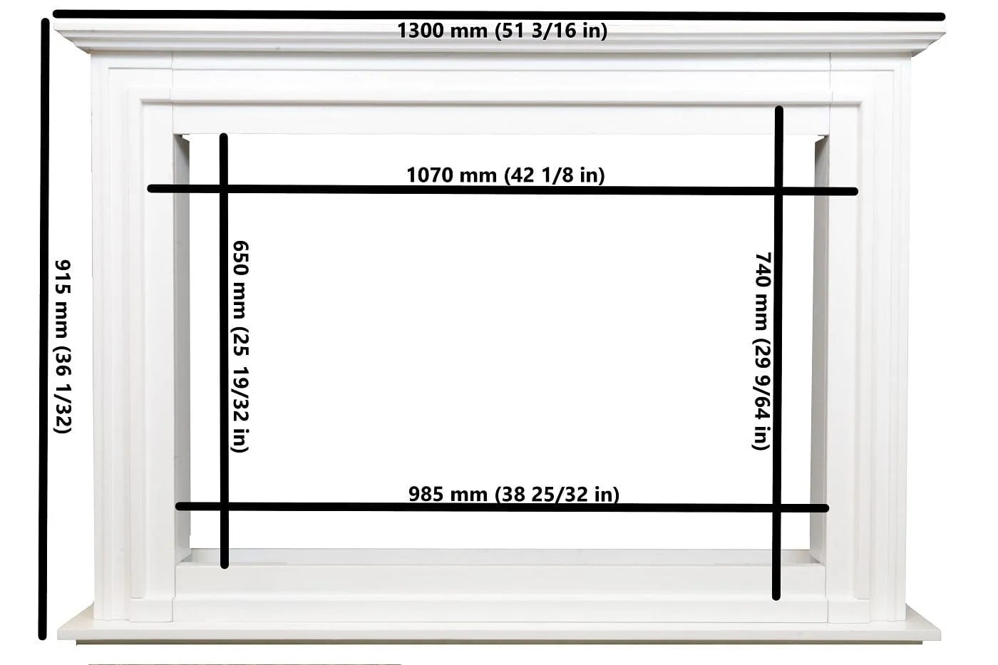 Sideline Elite Forte 40 Inch Smart Electric Fireplace with Encase Surround Mantel