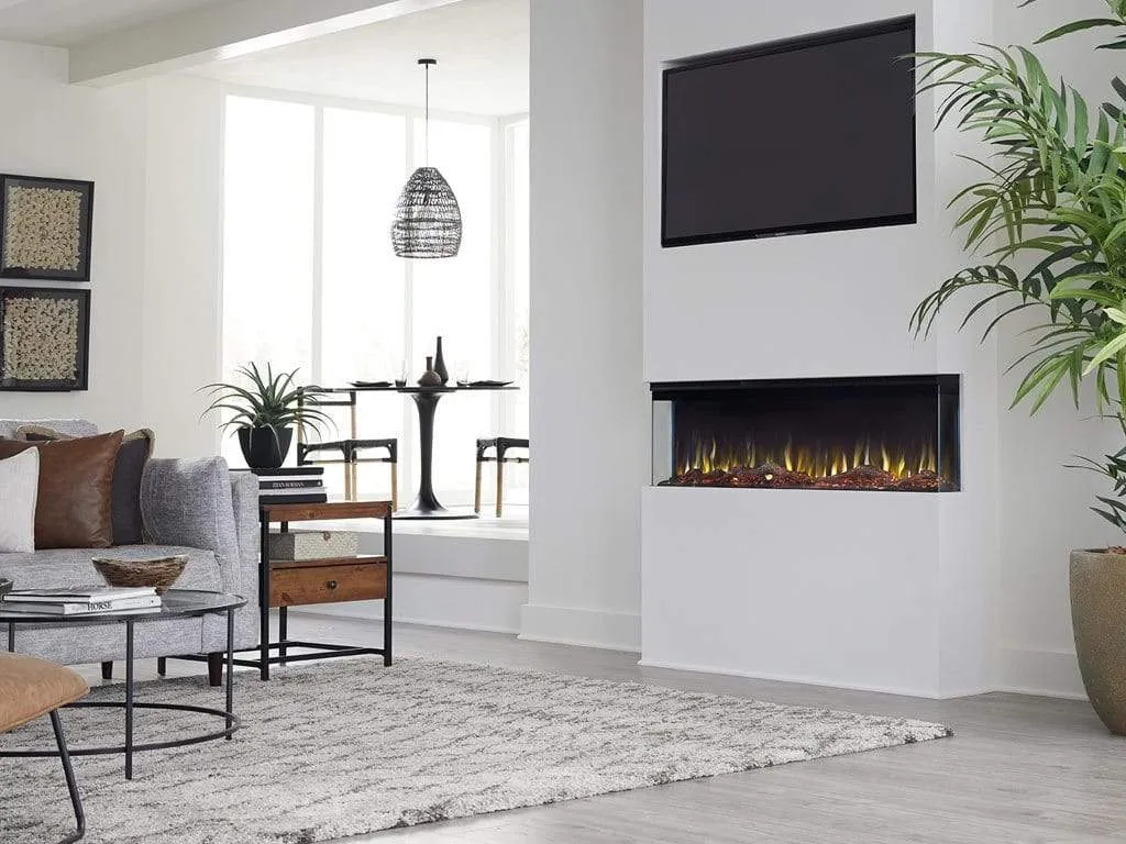 Sideline Infinity 3 Sided 72 Inch WiFi Enabled Smart Recessed Electric Fireplace 80051 (Alexa/Google Compatible) Refurbished