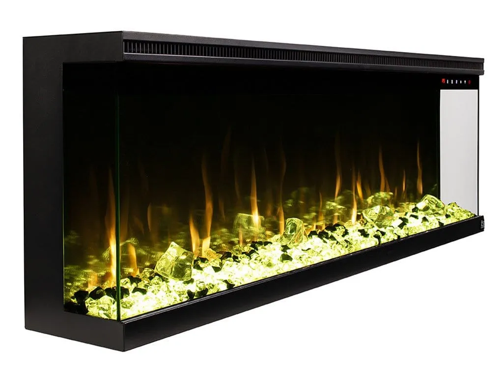 Sideline Infinity 3 Sided 72 Inch WiFi Enabled Smart Recessed Electric Fireplace 80051 (Alexa/Google Compatible) Refurbished