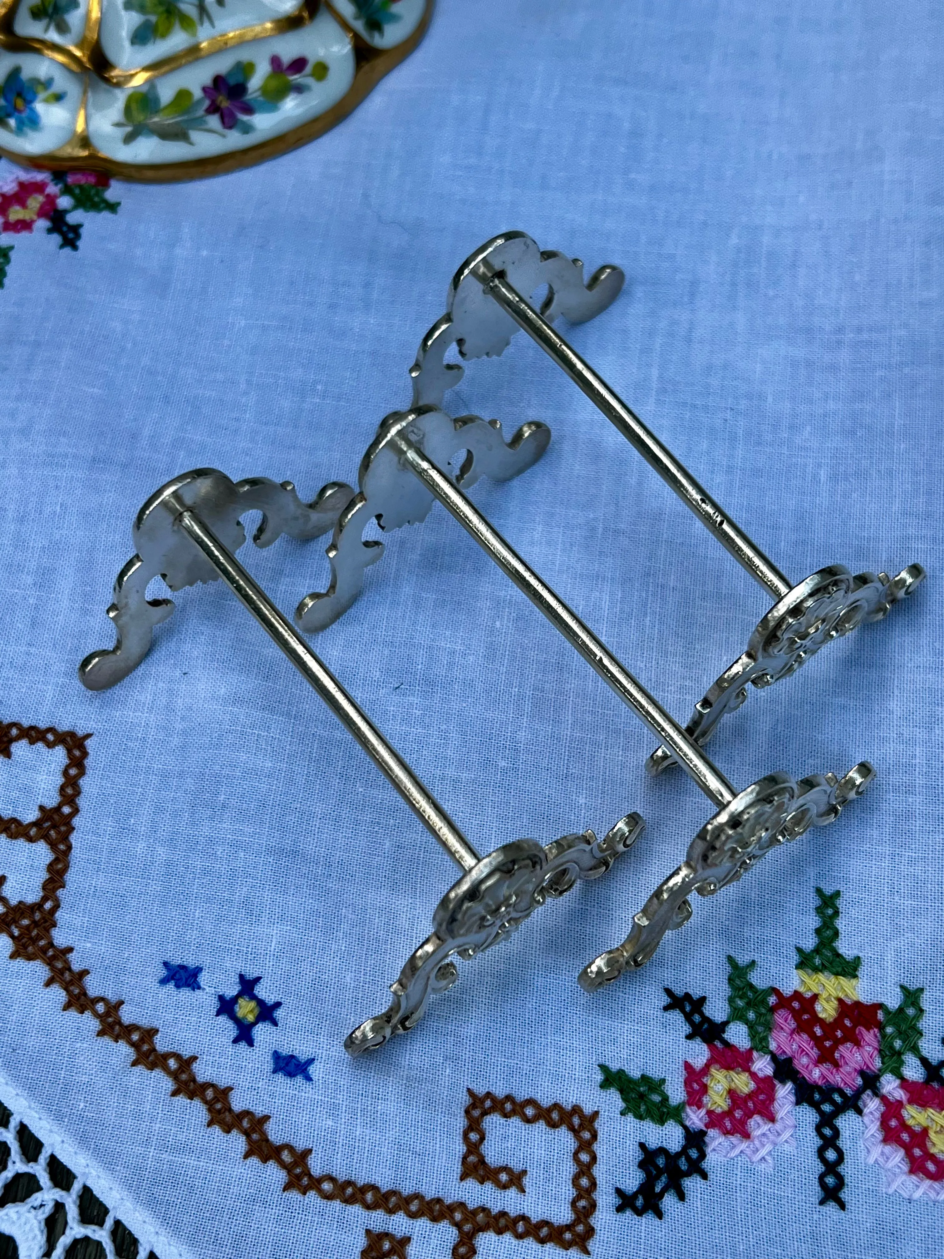 Silver Platted Knife Stands