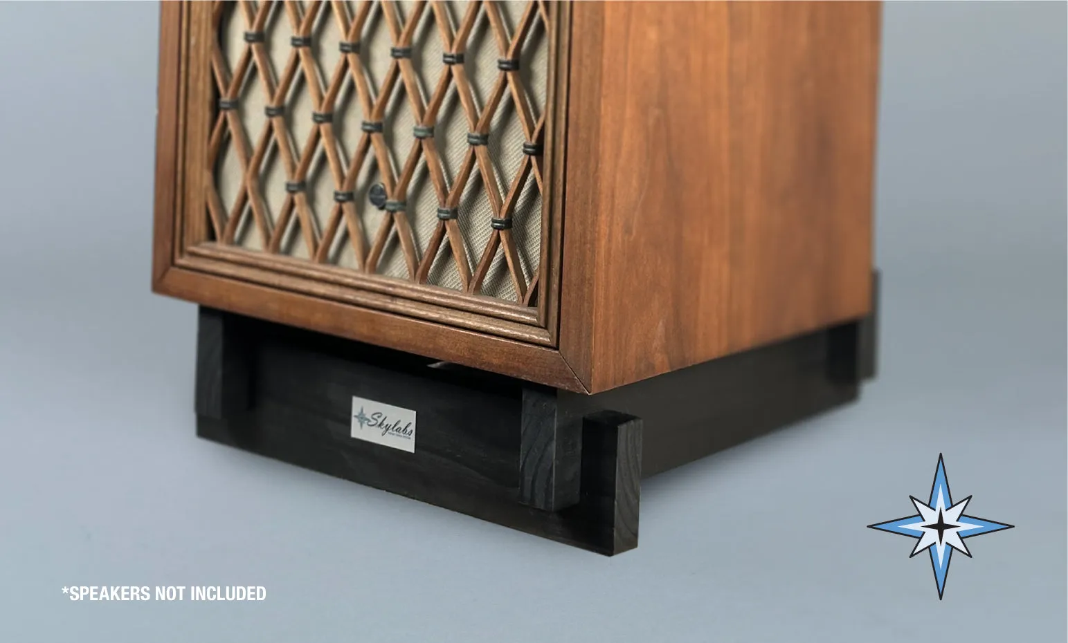 Skylabs Black Pine Speaker Risers (Pair)