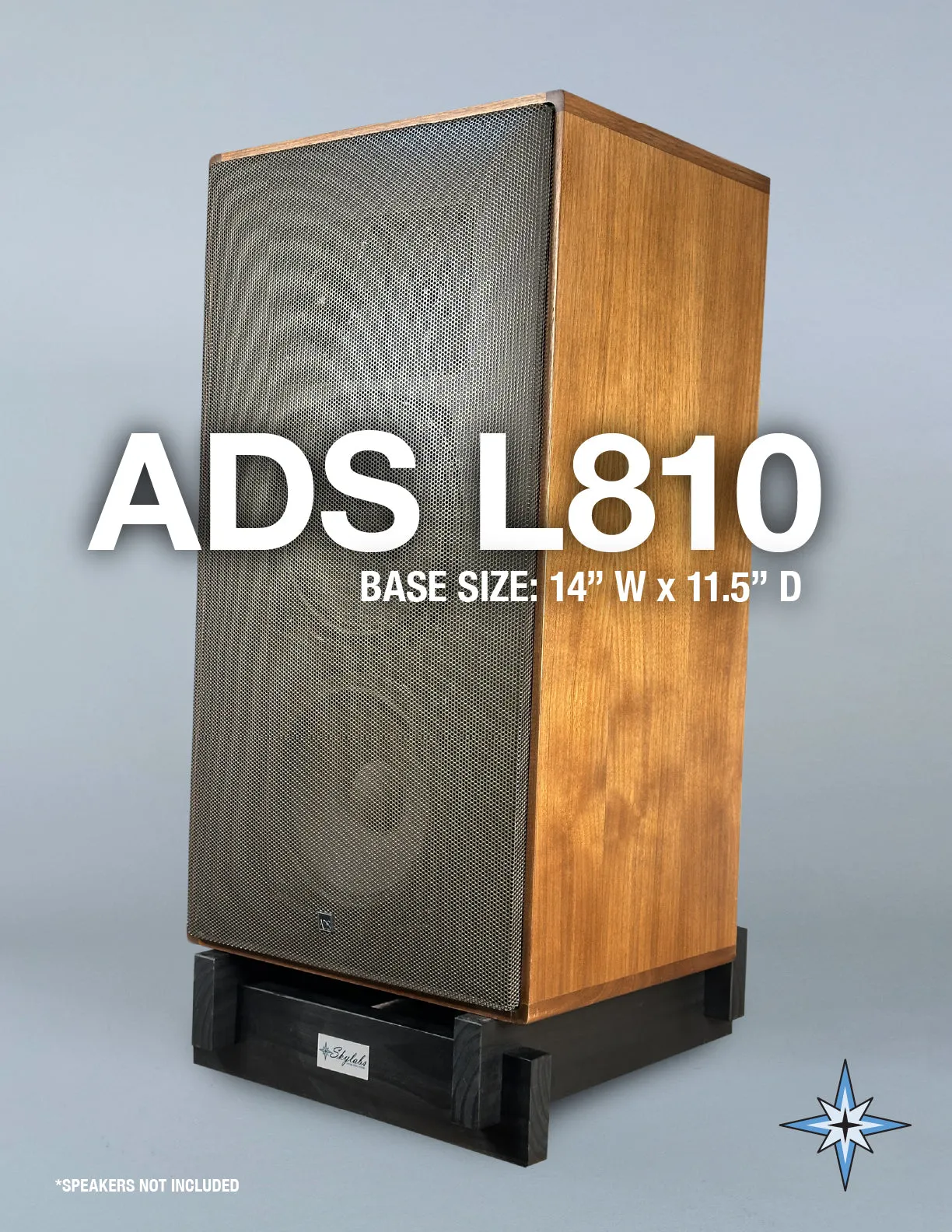 Skylabs Black Pine Speaker Risers (Pair)