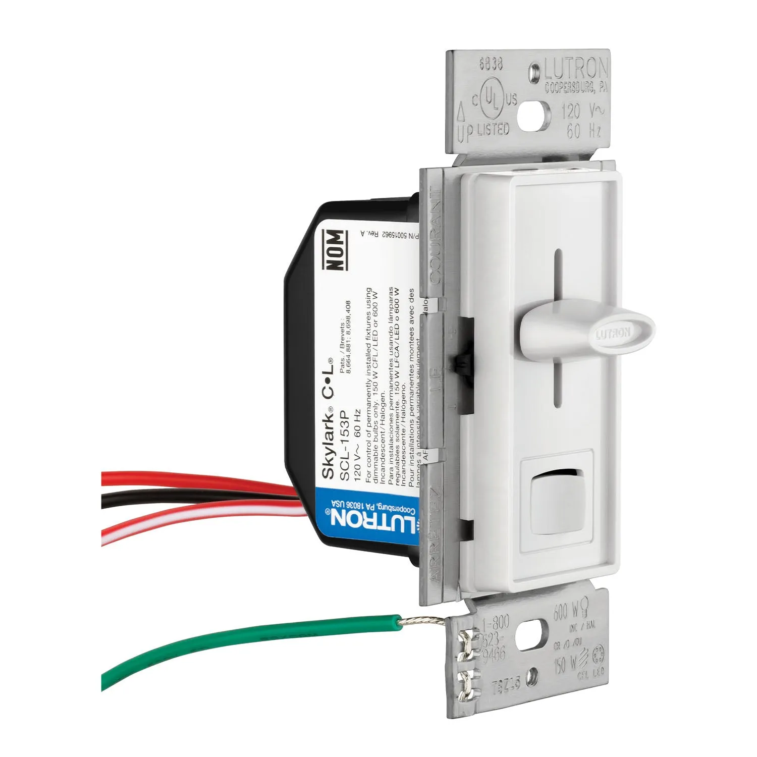 Skylark LED  Dimmer Switch, 150-Watt, Single Pole or 3-Way, Light Almond