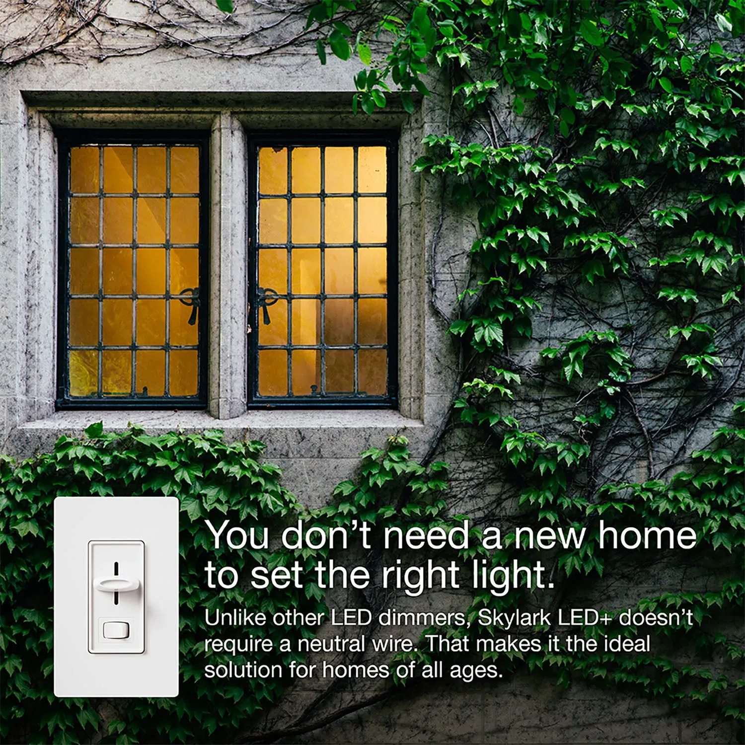 Skylark LED  Dimmer Switch, 150-Watt, Single Pole or 3-Way, Light Almond