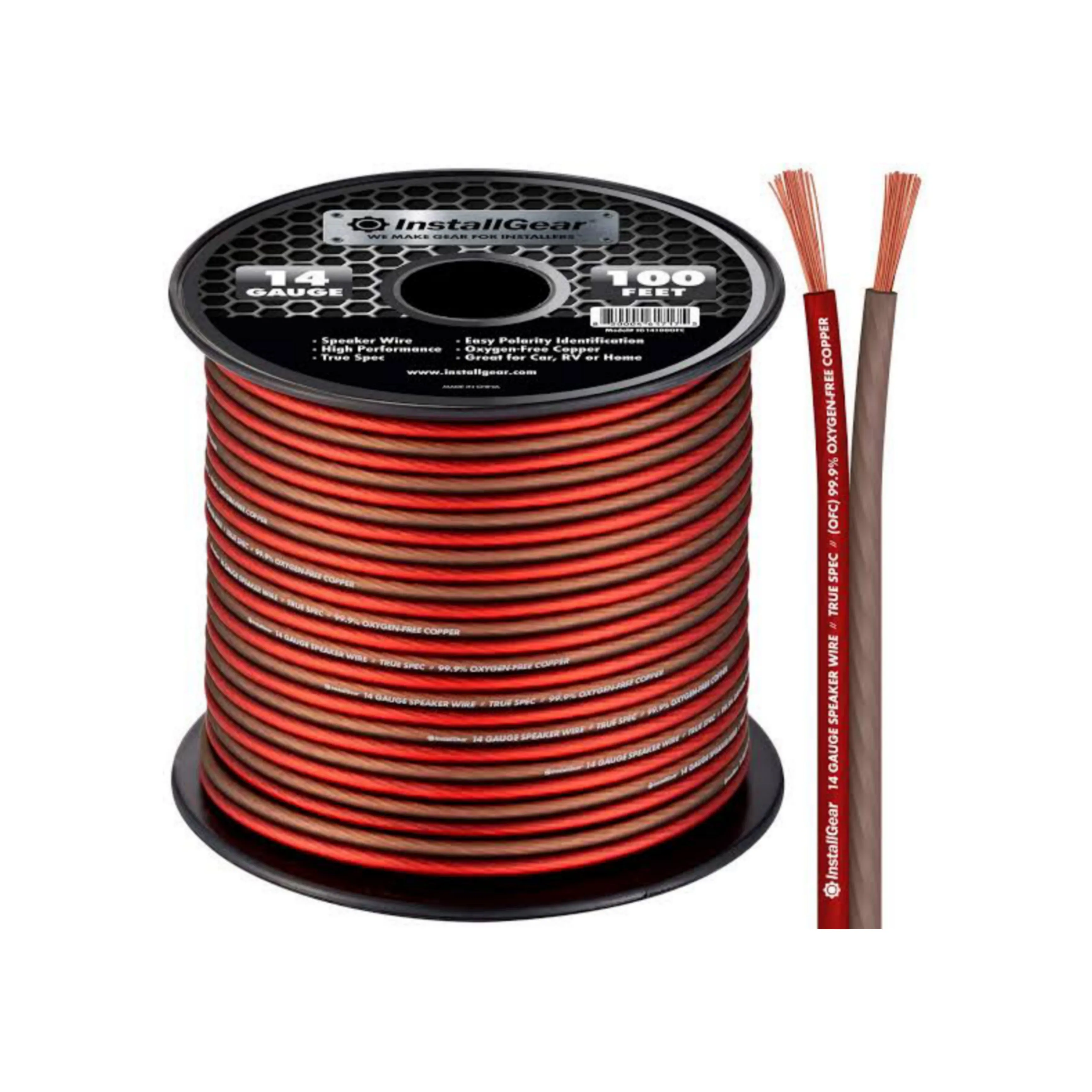 SLX AWG14 Red and Black High Quality Speaker Cable In 10M, 20M, 50M, 100M - Brand New