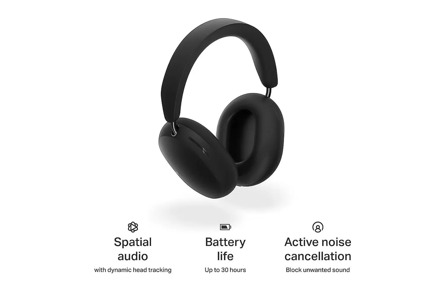 Sonos Ace Over-Ear Wireless Active Noise Cancelling Headphones | Black