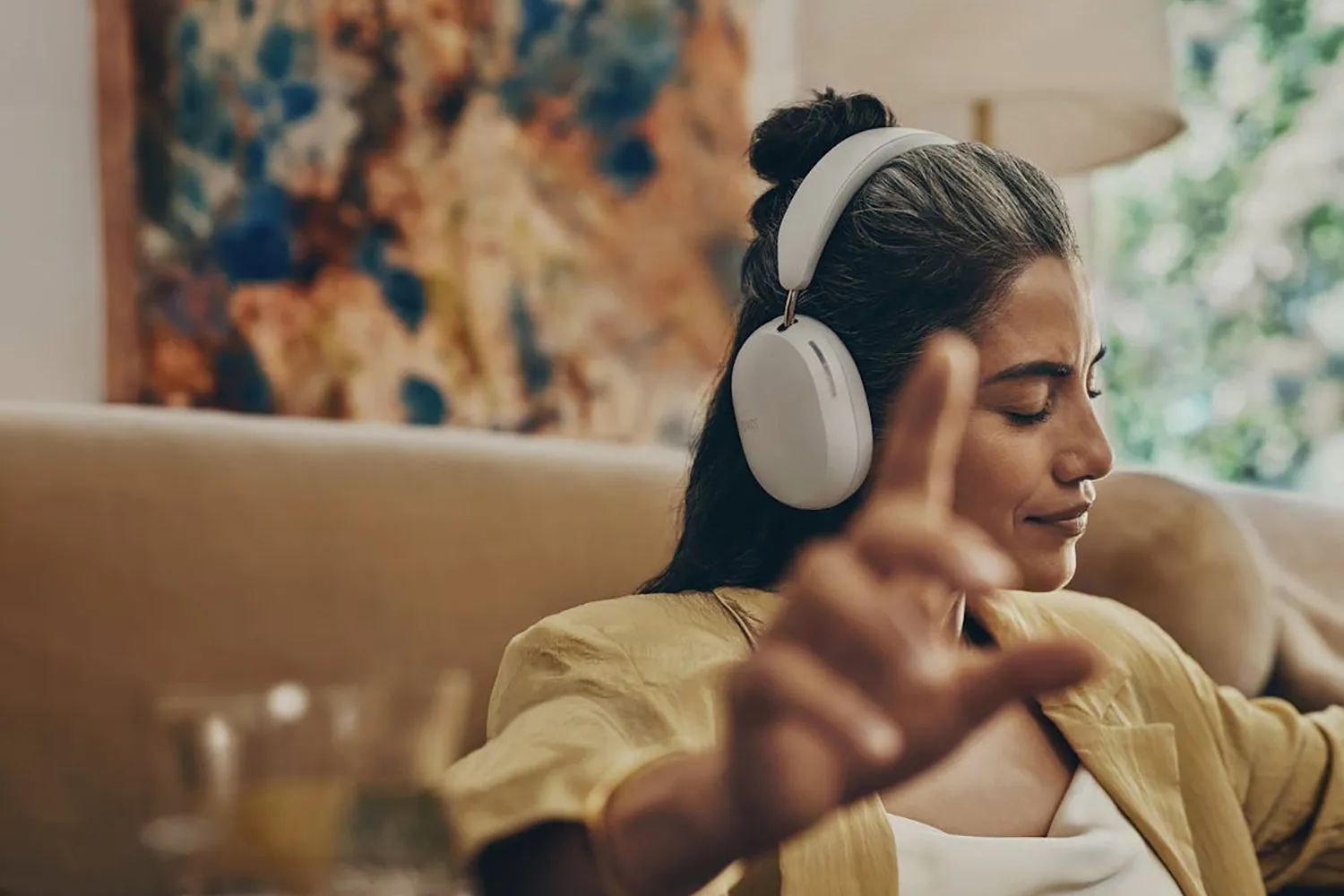 Sonos Ace Over-Ear Wireless Active Noise Cancelling Headphones | White