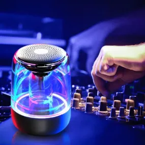 Speaker Bass Radio with Variable Color LED Light Portable Audio Video
