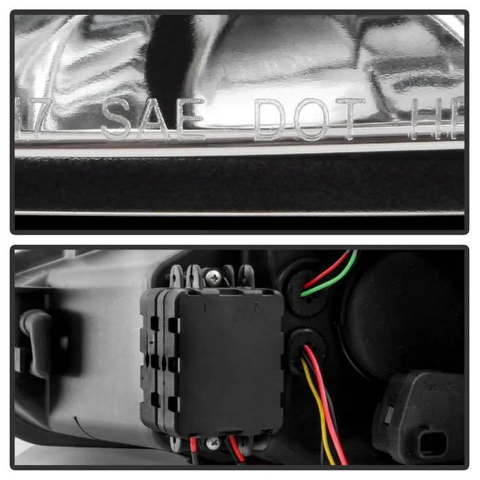Spyder Ford Focus 15-18 SEQ signal Projector Headlights Chrome