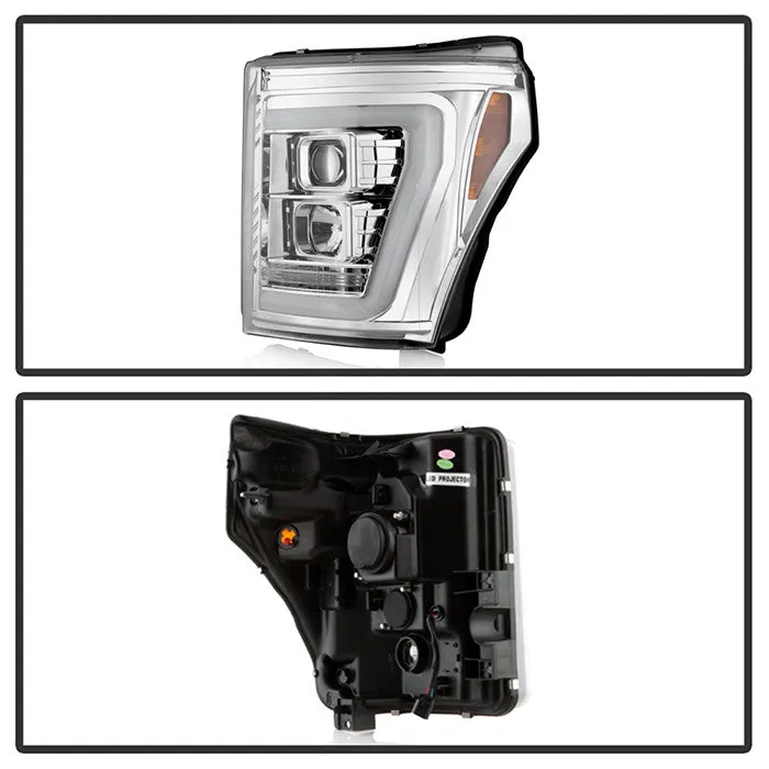 Spyder Platinum F250 F350 F450 Super Duty 11-16 Headlights Chrome