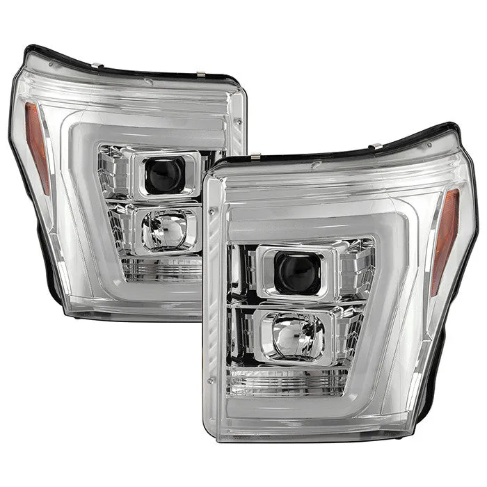 Spyder Platinum F250 F350 F450 Super Duty 11-16 Headlights Chrome