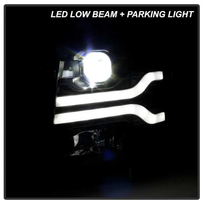 Spyder Platinum Silverado 1500 2500HD 3500HD 07-13 Headlights Black