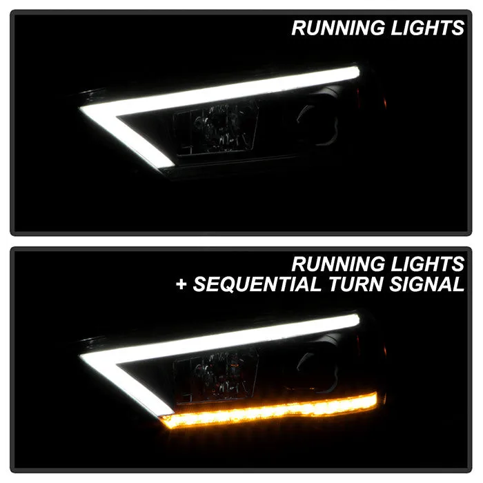 Spyder Toyota 4Runner 14-20 SEQ LED Bar Pro Headlights Black