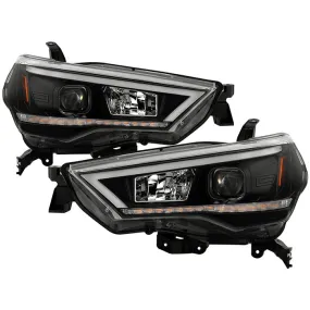 Spyder Toyota 4Runner 14-20 SEQ LED Bar Pro Headlights Black
