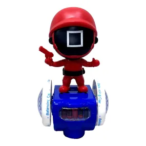 Squid Game Hoverboard Battery Toy with 3D lighting - Red, 3 years