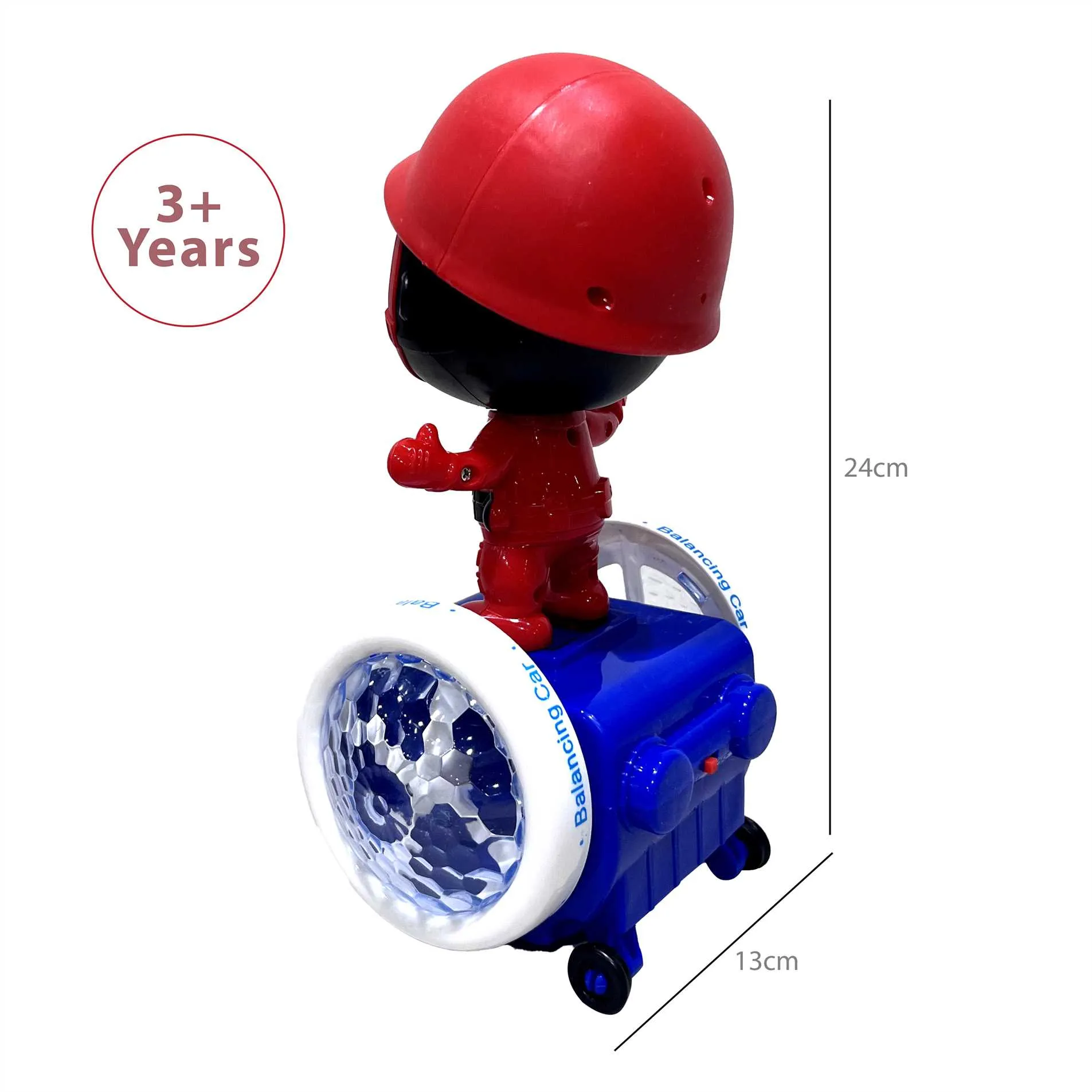 Squid Game Hoverboard Battery Toy with 3D lighting - Red, 3 years