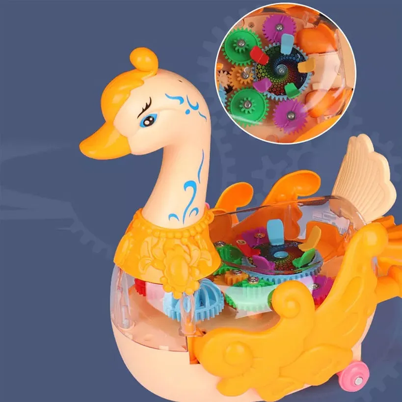 Swan Battery Toy with flapping Wings & Legs, 3 Years - Multicolor