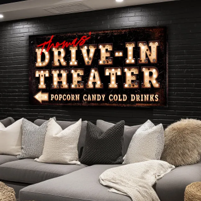 Theater Room Decor - Drive In Theater Marquee