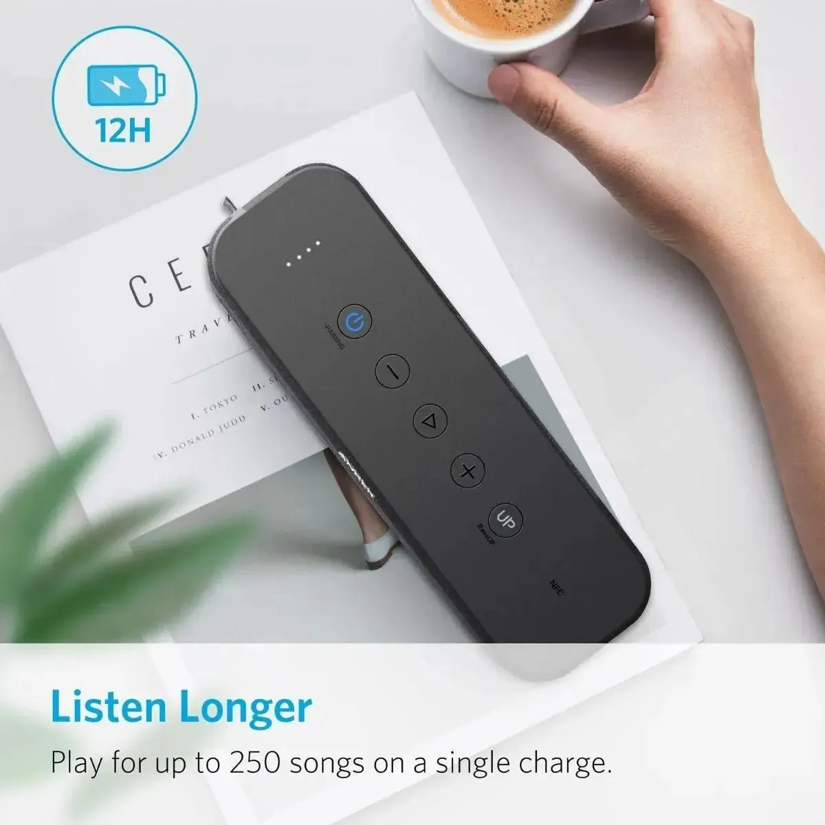 [Upgraded] Anker Boost Bluetooth Speaker 12H Playtime A3145