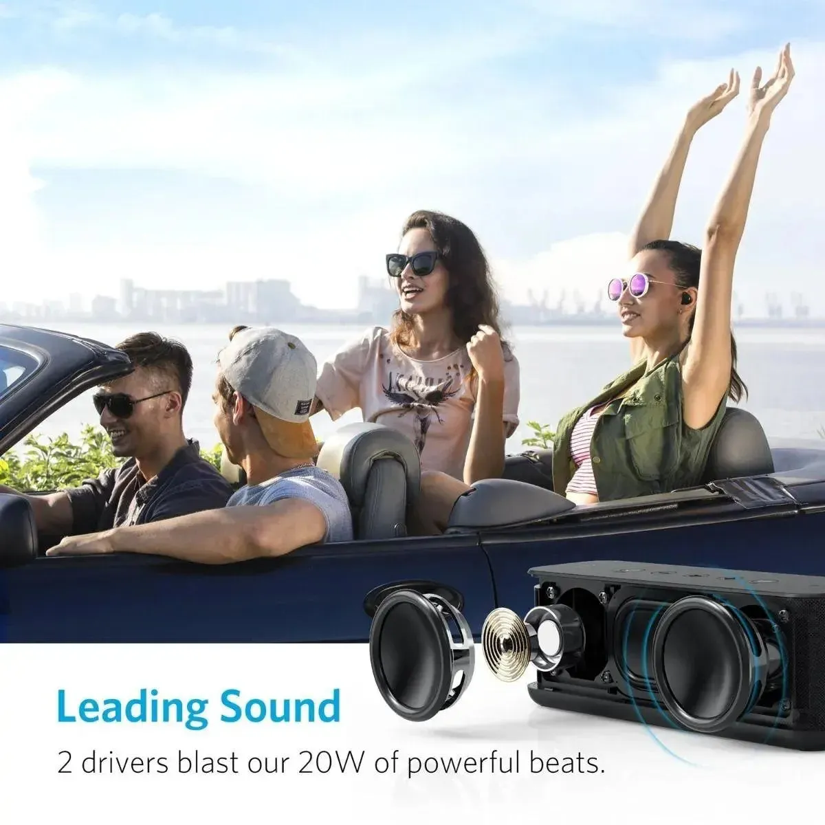 [Upgraded] Anker Boost Bluetooth Speaker 12H Playtime A3145