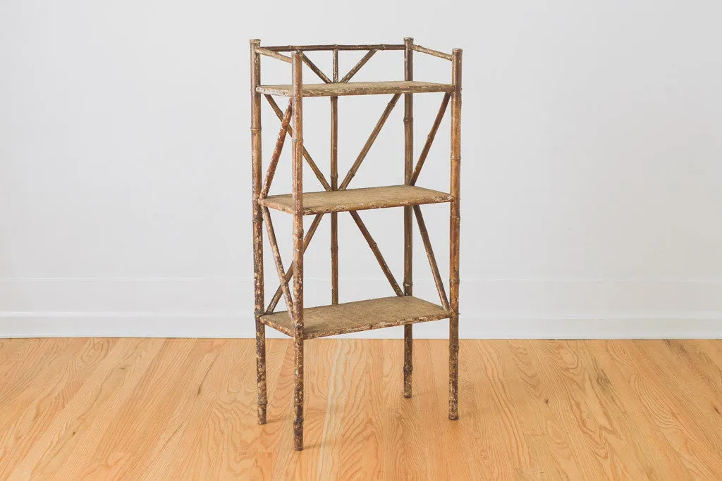 Vintage Bamboo Shelf