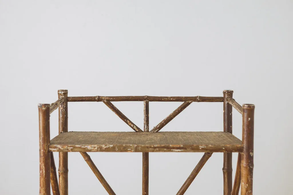 Vintage Bamboo Shelf