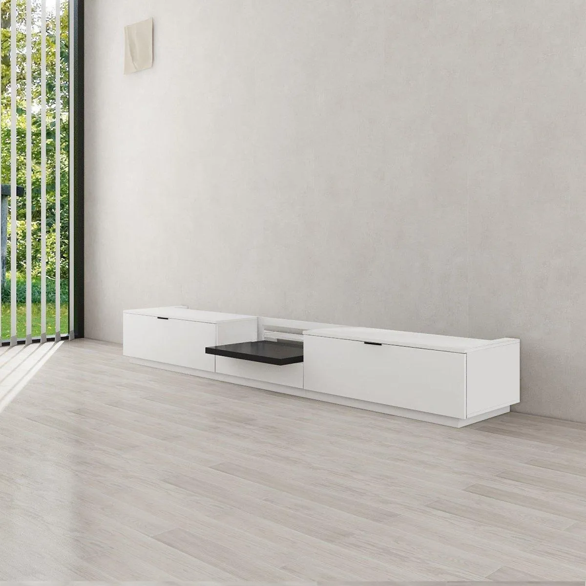 VIVIDSTORM Bundle-Projector&Screen&Motorised Laser TV Cabinet Berlin - Epson Edition