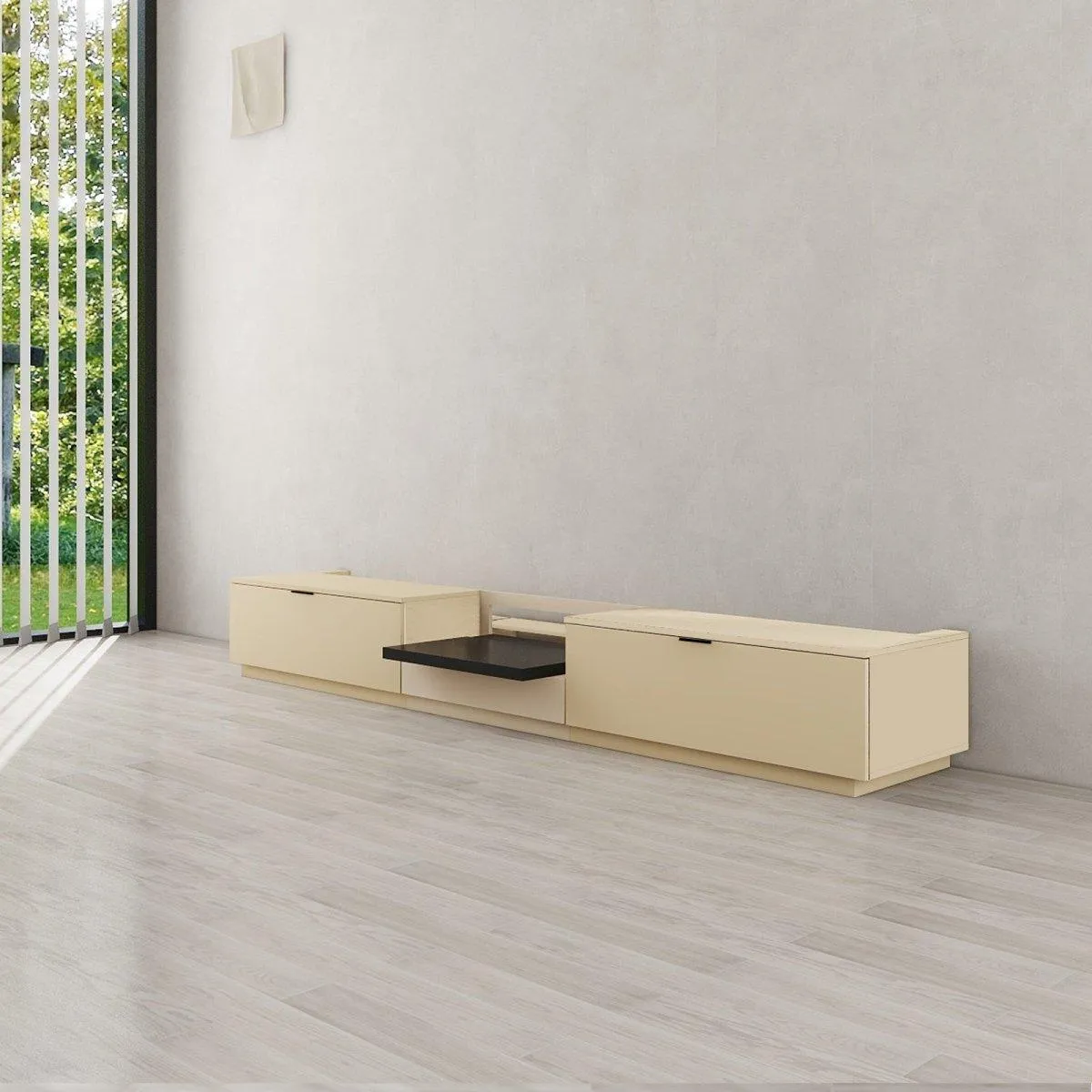 VIVIDSTORM Bundle-Projector&Screen&Motorised Laser TV Cabinet Berlin - Epson Edition