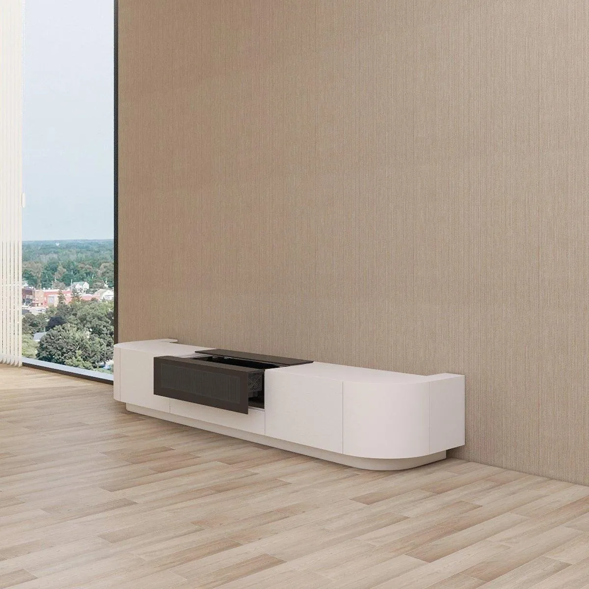 VIVIDSTORM Bundle-Projector&Screen&Motorised Laser TV Cabinet Florence