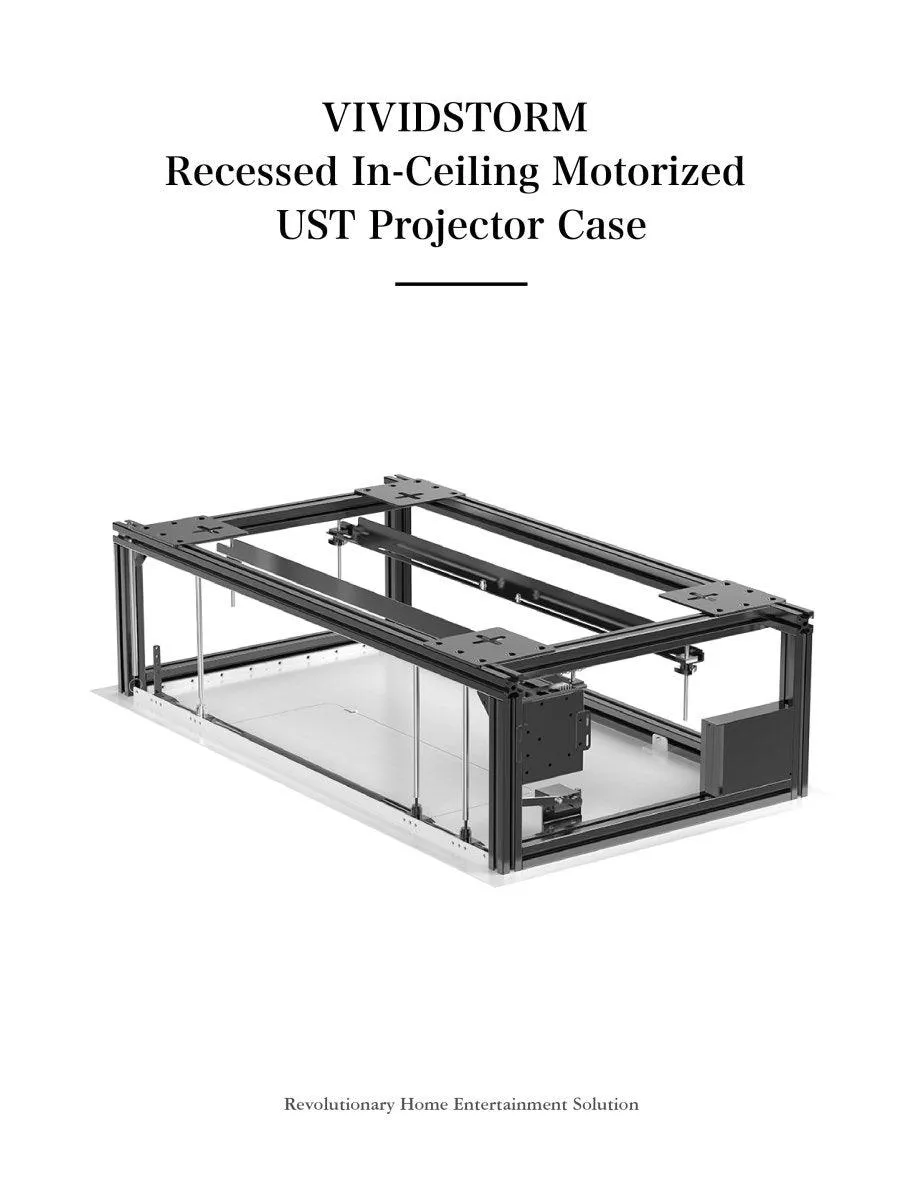 VIVIDSTORM PHANTOM Recessed In-Ceiling Motorized UST Projector Case